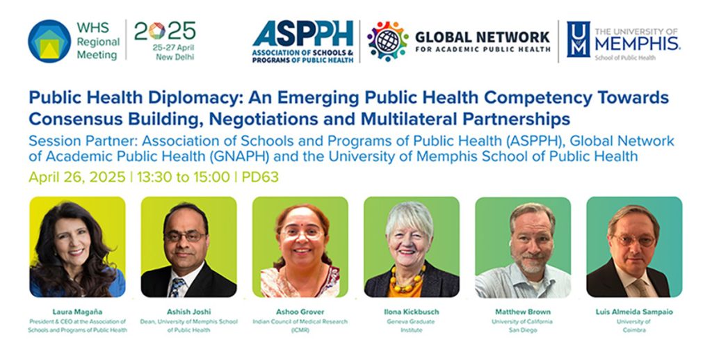 At the World Health Summit Regional Meeting 2025 in New Delhi, India: Dean Joshi as moderator for the “Public Health Diplomacy" session