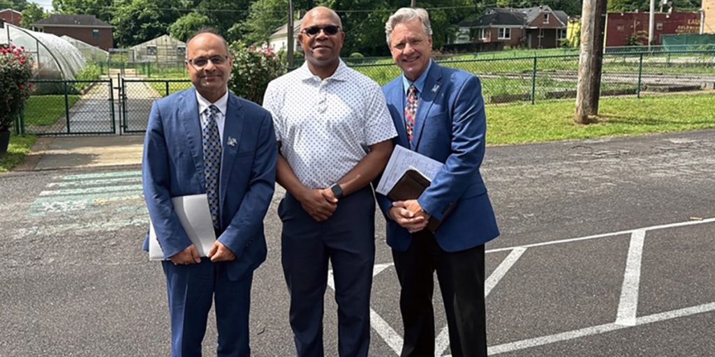 UofM SPH Dean, Dr. Ashish Joshi Meets Rev. Marlon Foster, Founder and CEO of Knowledge Quest